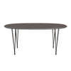 Fritz Hansen Superellipse Extendable Table Brown Bronze/Grey Fenix Laminates, 270x100 Cm