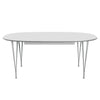 Fritz Hansen Superellipse Extending Table Nine Grey/White Fenix Laminate, 300x120 Cm