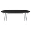 Fritz Hansen Superellipse Extending Table Silvergrey/Black Fenix Laminates, 300x120 Cm