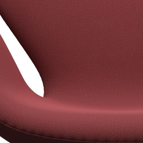 [product_category]-Fritz Hansen Swan Lounge Chair, Black Lacquered/Capture Dark Red-Fritz Hansen-3320-CP5402-BLLA-FRI-6