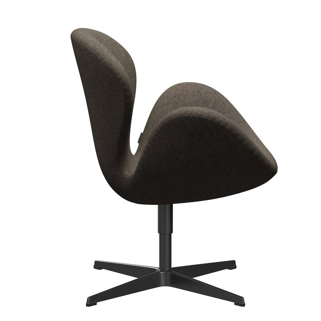 [product_category]-Fritz Hansen Swan Lounge Chair, Black Lacquered/Divina Md Mole-Fritz Hansen-3320-DMD343-BLLA-FRI-3