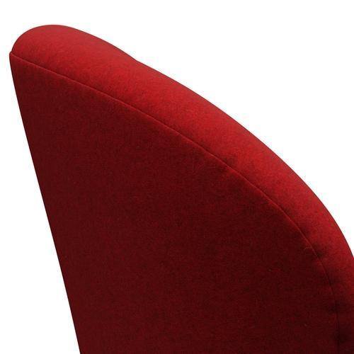 [product_category]-Fritz Hansen Swan Lounge Chair, Black Lacquered/Divina Melange Deep Red-Fritz Hansen-3320-DIM567-BLLA-FRI-5