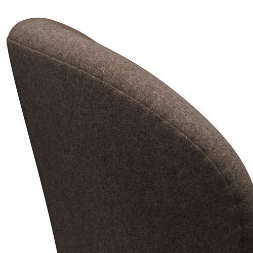 [product_category]-Fritz Hansen Swan Lounge Chair, Black Lacquered/Divina Melange Dusty Brown-Fritz Hansen-3320-DIM260-BLLA-FRI-5