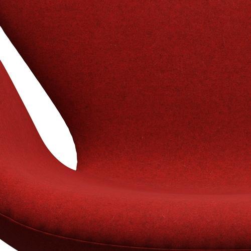 [product_category]-Fritz Hansen Swan Lounge Chair, Black Lacquered/Divina Melange Red-Fritz Hansen-3320-DIM557-BLLA-FRI-6