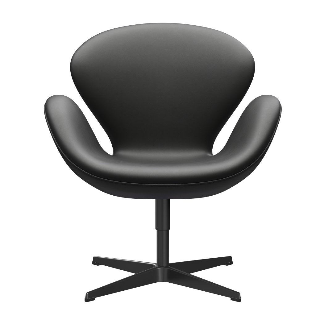 [product_category]-Fritz Hansen Swan Lounge Chair, Black Lacquered/Essential Black-Fritz Hansen-3320-STBLA-BLLA-FRI-1