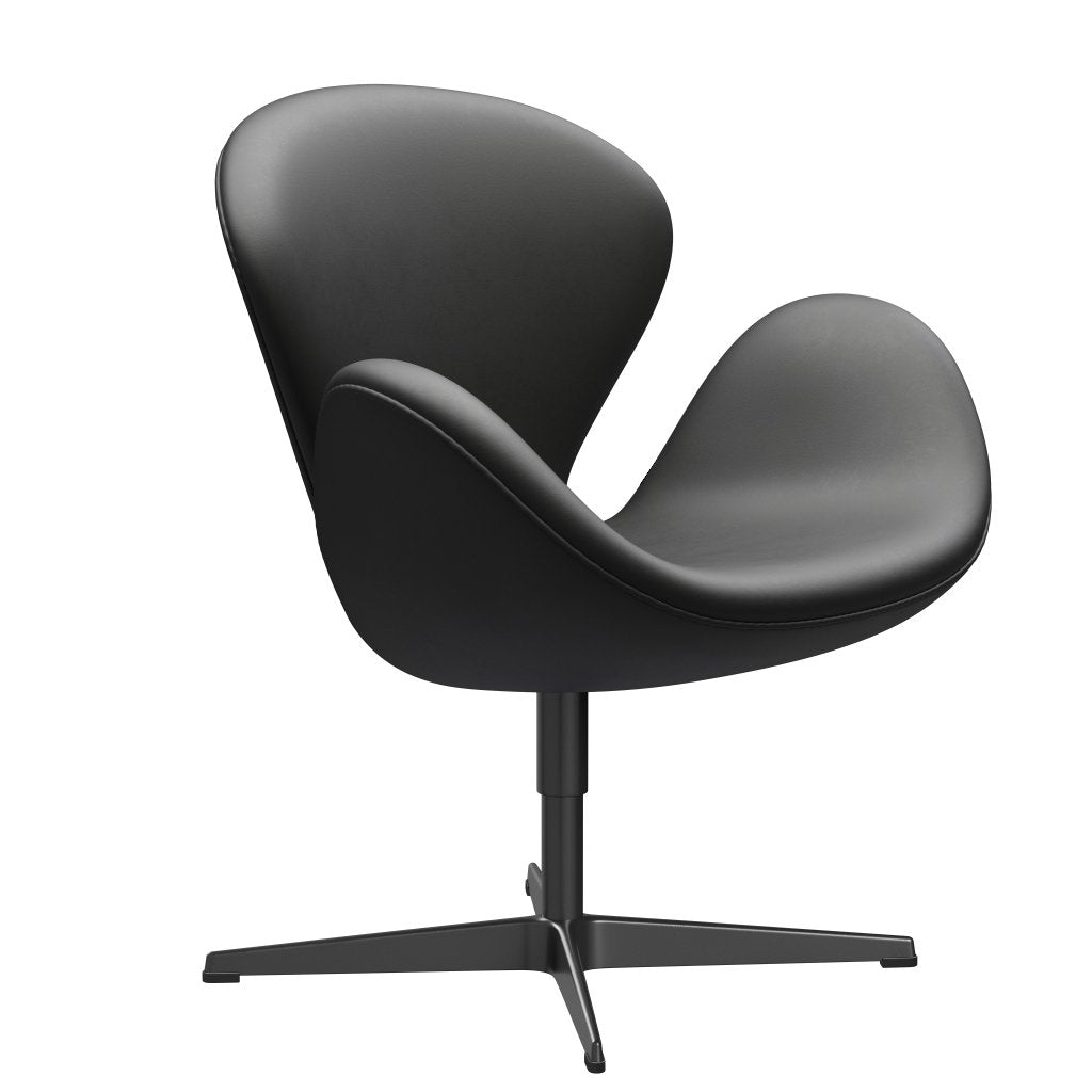 [product_category]-Fritz Hansen Swan Lounge Chair, Black Lacquered/Essential Black-Fritz Hansen-3320-STBLA-BLLA-FRI-2