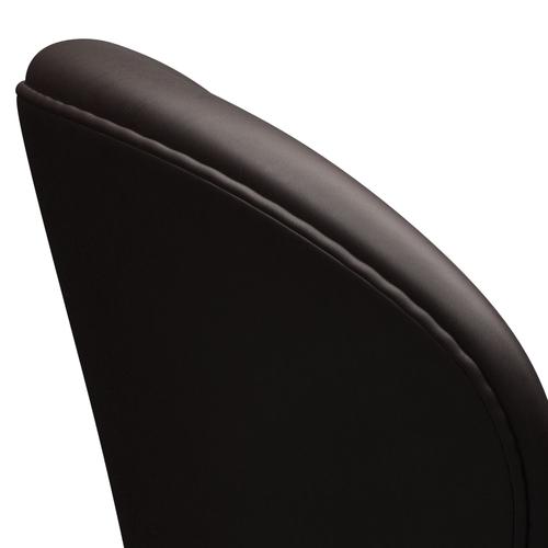 [product_category]-Fritz Hansen Swan Lounge Chair, Black Lacquered/Grace Dark Brown-Fritz Hansen-3320-ELDBR-BLLA-FRI-5