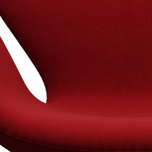 [product_category]-Fritz Hansen Swan Lounge Chair, Black Lacquered/Hallingdal Classic Red-Fritz Hansen-3320-HAL674-BLLA-FRI-6