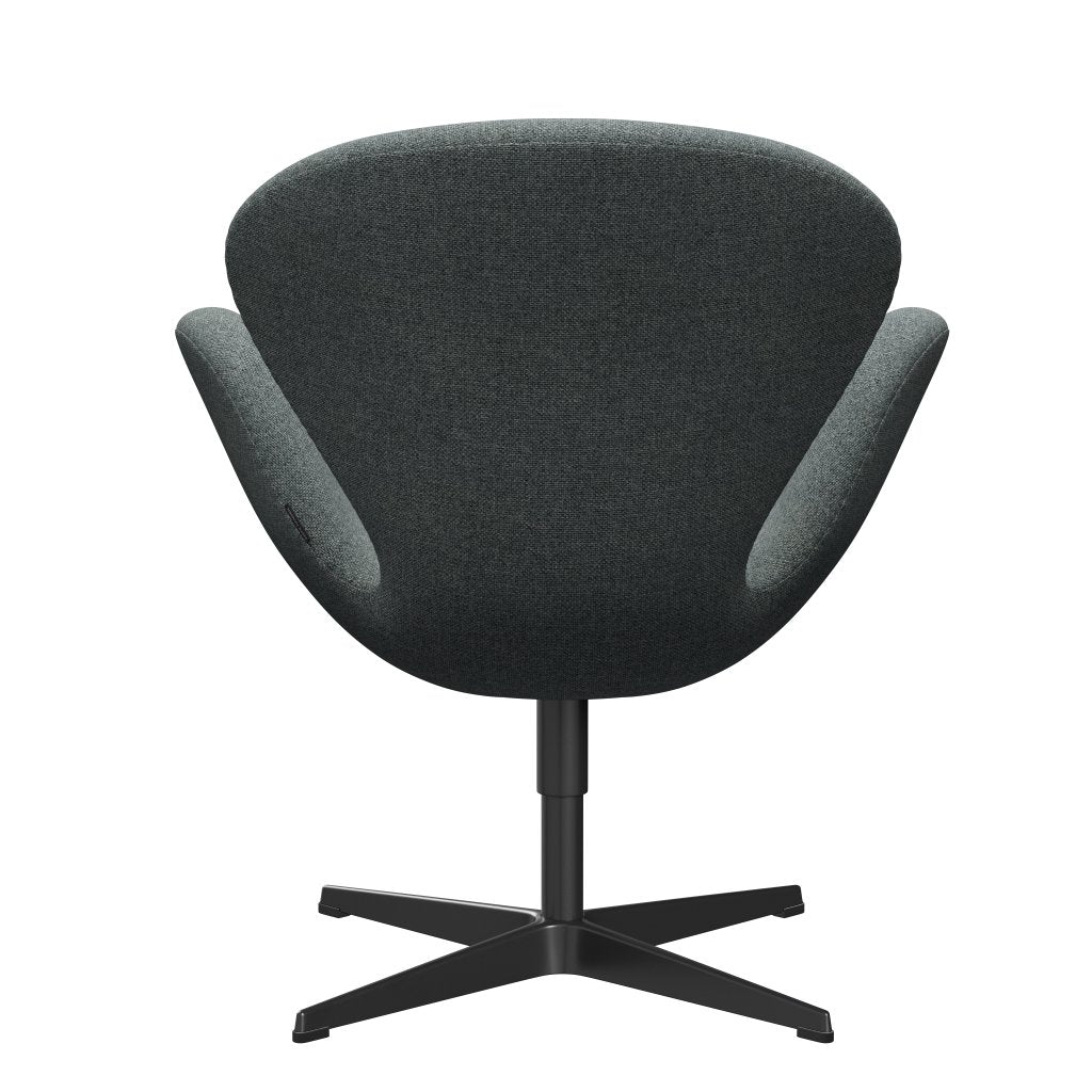 [product_category]-Fritz Hansen Swan Lounge Chair, Black Lacquered/Hallingdal Grey-Fritz Hansen-3320-HAL130-BLLA-FRI-4