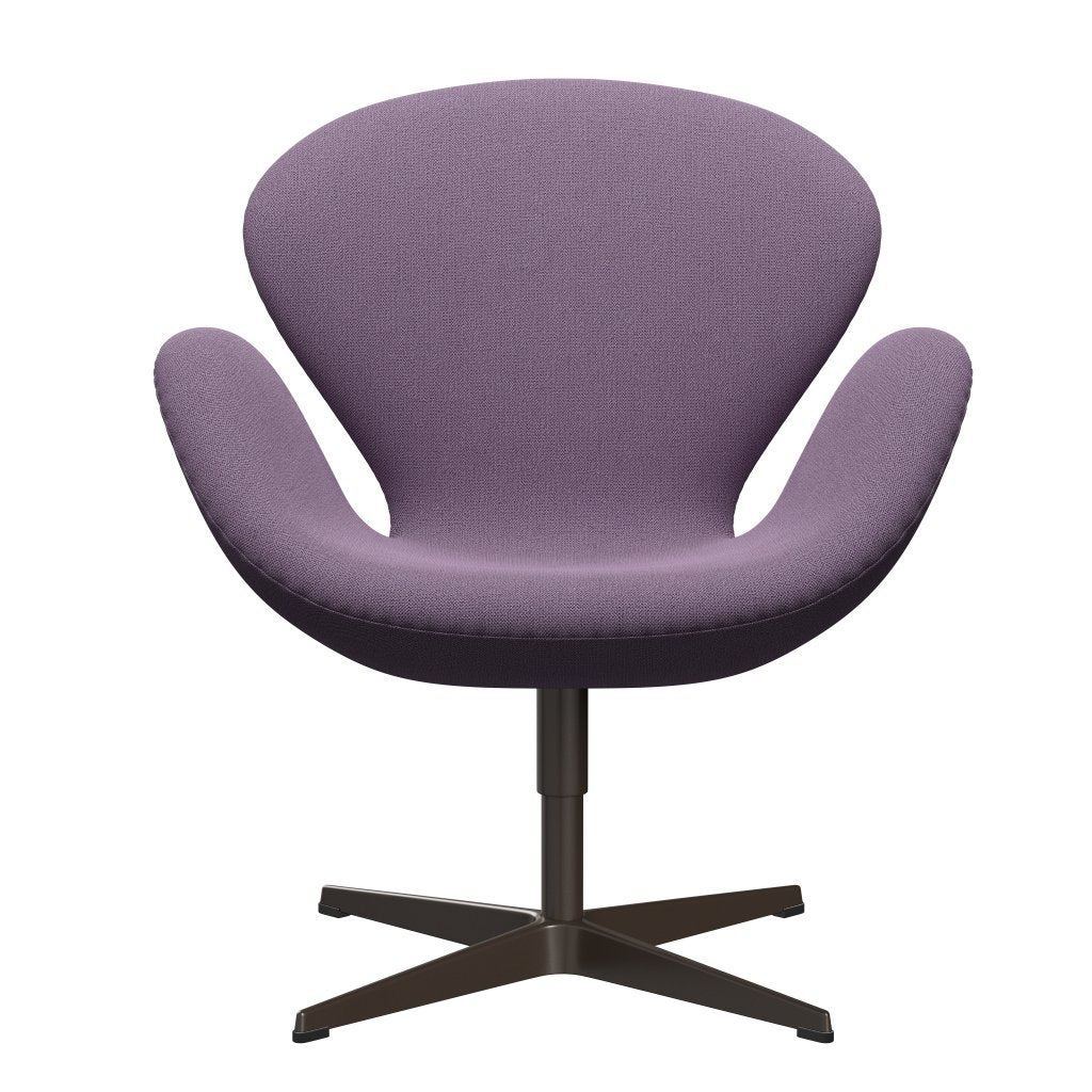 Fritz Hansen Svanenstol, Brown Bronze/Capture Bright Purple