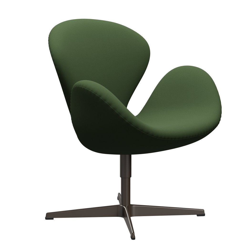 Fritz Hansen Svanenstol, Brown Bronze/Capture Moss Green