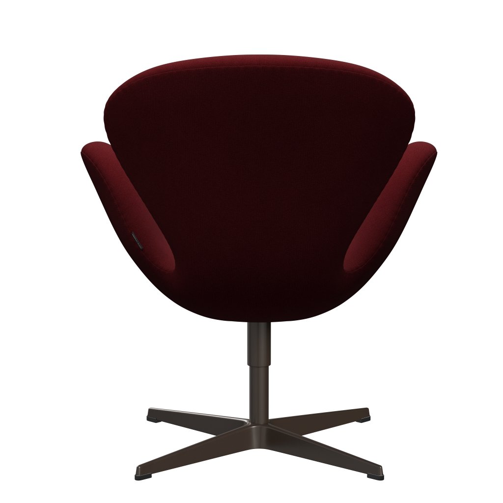 [product_category]-Fritz Hansen Swan Lounge Chair, Brown Bronze/Christianshavn Red Uni-Fritz Hansen-3320-CH1140-BBBASE-FRI-4