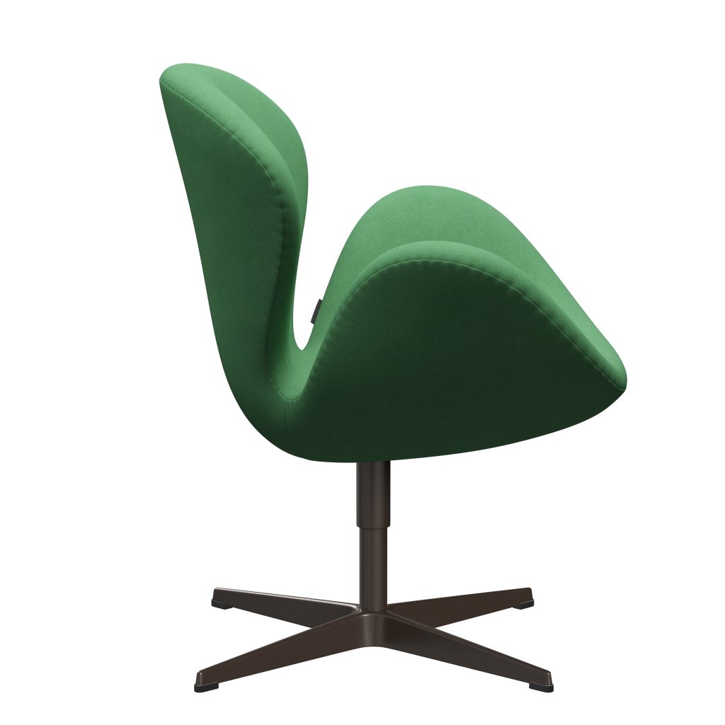 [product_category]-Fritz Hansen Swan Lounge Chair, Brown Bronze/Divina Green-Fritz Hansen-3320-DIV966-BBBASE-FRI-3