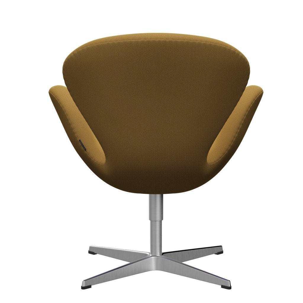 [product_category]-Fritz Hansen Swan Lounge Chair, Satin Brushed Aluminium/Capture Mustard Light-Fritz Hansen-3320-CP6801-SPAL-FRI-4