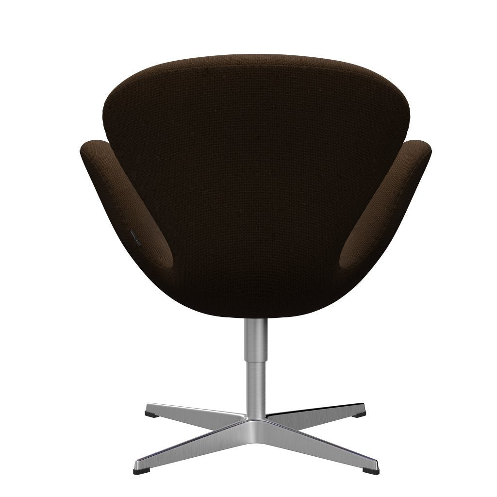 [product_category]-Fritz Hansen Swan Lounge Chair, Satin Brushed Aluminium/Diablo Chestnut-Fritz Hansen-3320-DIA400-SPAL-FRI-4