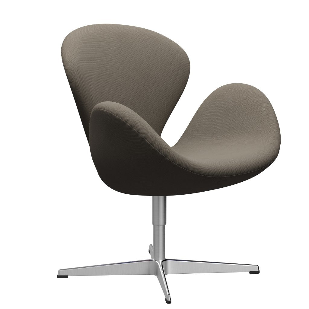 [product_category]-Fritz Hansen Swan Lounge Chair, Satin Brushed Aluminium/Fame Beige (61003)-Fritz Hansen-3320-F61003-SPAL-FRI-2