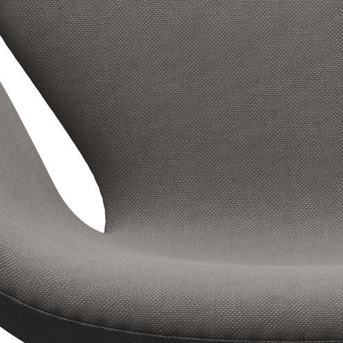 [product_category]-Fritz Hansen Swan Lounge Chair, Satin Brushed Aluminium/Steelcut Medium Grey-Fritz Hansen-3320-STI155-SPAL-FRI-6