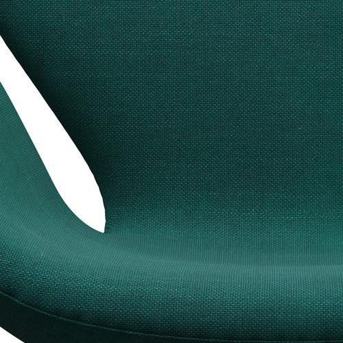 [product_category]-Fritz Hansen Swan Lounge Chair, Satin Brushed Aluminium/Sunniva Green-Fritz Hansen-3320-SV953-SPAL-FRI-6