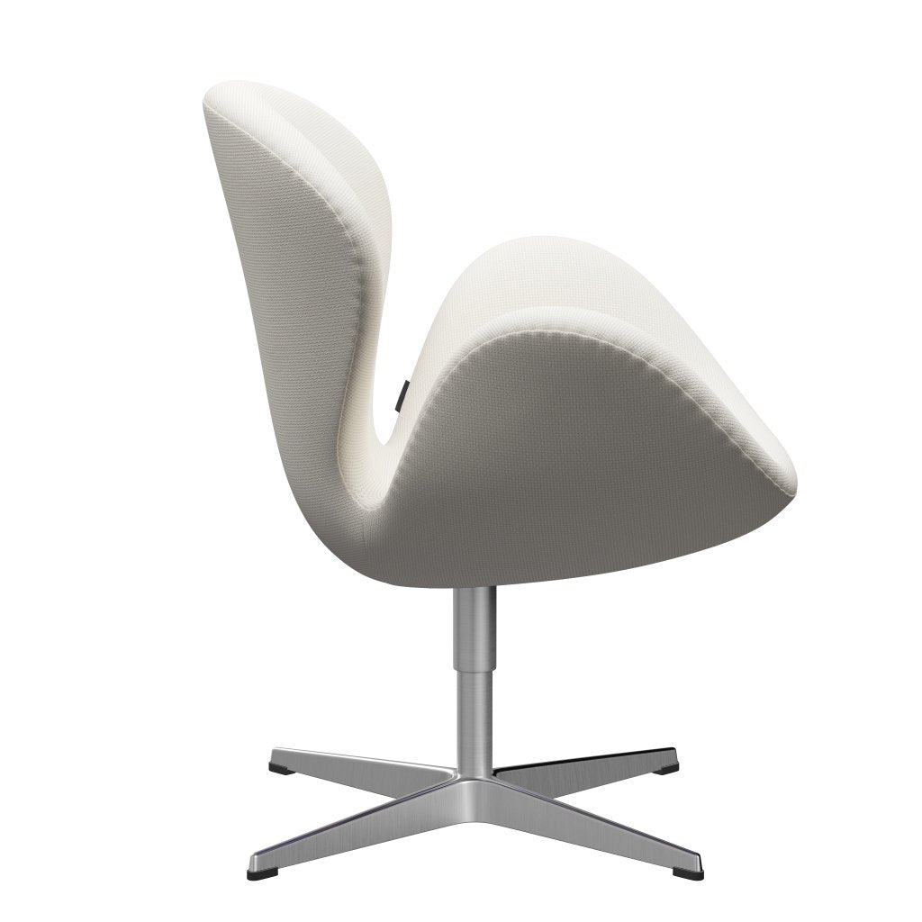 [product_category]-Fritz Hansen Swan Lounge Chair, Satin Brushed Aluminum/Diablo Snow-Fritz Hansen-3320-DIA202-SPAL-FRI-3