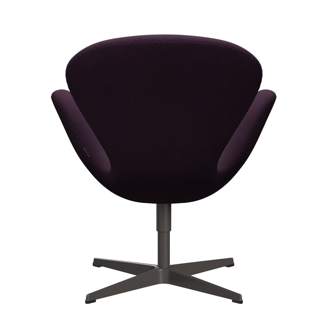 [product_category]-Fritz Hansen Swan Lounge Chair, Warm Graphite/Steelcut Middle Violet-Fritz Hansen-3320-STI625-WGBASE-FRI-4