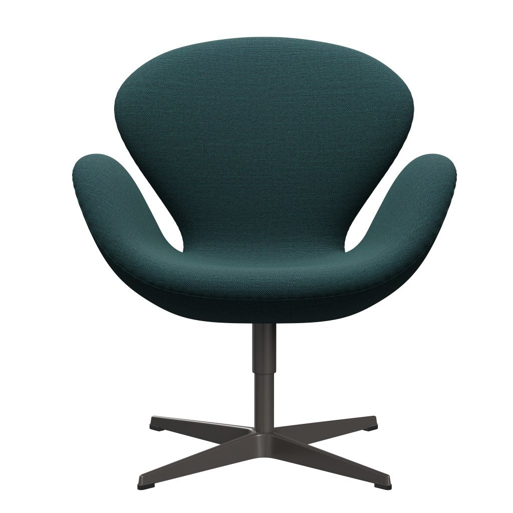 [product_category]-Fritz Hansen Swan Lounge Chair, Warm Graphite/Sunniva Green/Grey-Fritz Hansen-3320-SV863-WGBASE-FRI-1