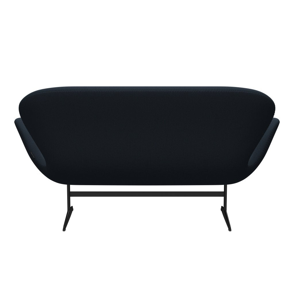 [product_category]-Fritz Hansen Swan Sofa 2 Seater, Black Lacquered/Capture Blue-Fritz Hansen-3321-CP6001-BLLA-FRI-4