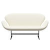 Fritz Hansen Swan™ Sofa 2 Seater, Black Lacquered/Comfort White