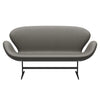 Fritz Hansen Swan Sofa 2 Seater, Black Lacquered/Essential Lava