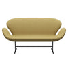 Fritz Hansen Svanesofa 2-Personers, Sortlakeret/Fame Beige (62068)