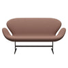 Fritz Hansen Swan Sofa 2 Seater, Brown Bronze/Capture Brick/Red