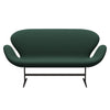 Fritz Hansen Swan Sofa 2 Seater, Brown Bronze/Christianshavn Dark Green Uni