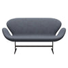 Fritz Hansen Swan™ Sofa 2 Seater, Brown Bronze/Christianshavn Orange/Blue