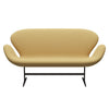 Fritz Hansen Swan Sofa 2 Seater, Brown Bronze/Christianshavn Yellow