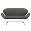 Fritz Hansen Swan™ Sofa 2 Seater, Brown Bronze/Comfort Dark Grey (60008)