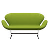 Fritz Hansen Swan™ Sofa 2 Seater, Brown Bronze/Comfort Light Green (68000)