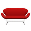 Fritz Hansen Swan™ Sofa 2 Seater, Brown Bronze/Comfort Red (64003)
