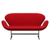 Fritz Hansen Swan™ Sofa 2 Seater, Brown Bronze/Comfort Red (64013)