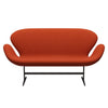 Fritz Hansen Swan™ Sofa 2 Seater, Brown Bronze/Comfort Rust Red (09055)