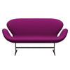 Fritz Hansen Swan™ Sofa 2 Seater, Brown Bronze/Comfort Violet Light