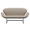 Fritz Hansen Swan™ Sofa 2 Seater, Brown Bronze/Comfort White Grey