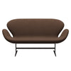 Fritz Hansen Swan Sofa 2 Seater, Brown Bronze/Divina Dark Brown (356)