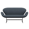 Fritz Hansen Swan Sofa 2 Seater, Brown Bronze/Divina Grey