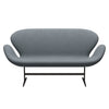 Fritz Hansen Swan Sofa 2 Seater, Brown Bronze/Divina Light Grey