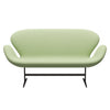 Fritz Hansen Swan Sofa 2 Seater, Brown Bronze/Divina Light Yellow