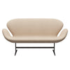 Fritz Hansen Swan Sofa 2 Seater, Brown Bronze/Divina Md Crème