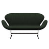 Fritz Hansen Swan Sofa 2 Seater, Brown Bronze/Divina Md Moss Green