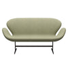 Fritz Hansen Svanesofa 2-Personers, Brown Bronze/Divina Md Palegreen