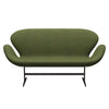 Fritz Hansen Swan Sofa 2 Seater, Brown Bronze/Divina Md Wintergreen