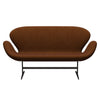 Fritz Hansen Swan™ Sofa 2 Seater, Brown Bronze/Divina Melange Burnt Orange