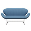 Fritz Hansen Swan Sofa 2 Seater, Brown Bronze/Divina Melange Light Blue